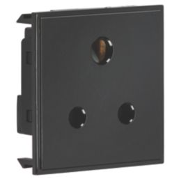 Knightsbridge  5A Unswitched Modular Socket Black