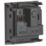 Knightsbridge  5A Unswitched Modular Socket Black