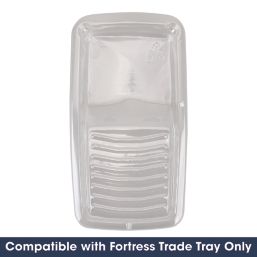 Fortress Trade 4" Roller Tray Inserts Transparent 3 Pack