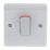 Crabtree Instinct 50A 1-Gang DP Control Switch White with LED