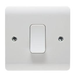 Crabtree Instinct 50A 1-Gang DP Control Switch White with LED