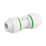 Flomasta Twistloc Plastic Push-Fit Equal Straight Coupler 10mm 5 Pack