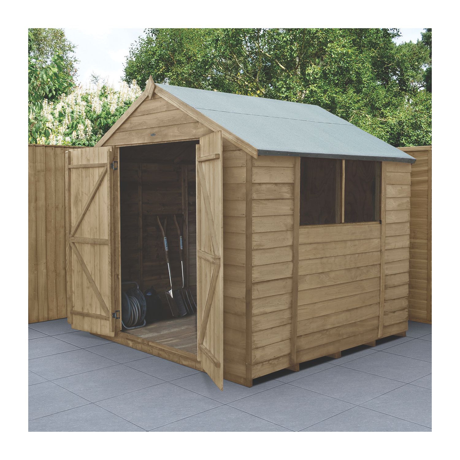 Forest 7' x 7' (Nominal) Apex Overlap Timber Shed (430JR)