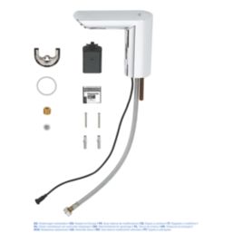 Grohe Bau Cosmopolitan E Battery-Powered 123mm Chrome Mono Basin Mixer Tap