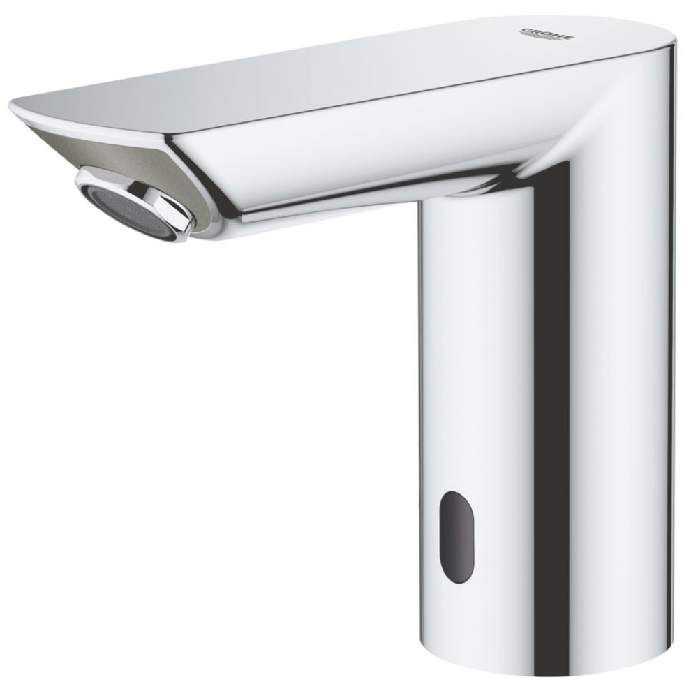 Grohe Bau Cosmopolitan E Touch-Free Infrared Mono Mixer with Cold or Pre-Mixed Inlet Chrome