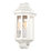 LAP  Outdoor Half Lantern Wall Light With PIR Sensor White