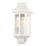 LAP  Outdoor Half Lantern Wall Light With PIR Sensor White