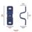 Squire Wall Anchor Blue Medium 219mm