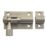 Smith & Locke Straight Barrel Door Bolt Satin Nickel 40mm