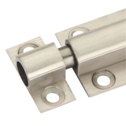 Smith & Locke Straight Barrel Door Bolt Satin Nickel 40mm