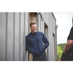 Scruffs  Eco Worker Sweatshirt Navy X Large 49.5" Chest