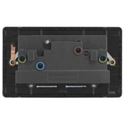 Arlec  13A 2-Gang SP Switched Socket Polished Chrome  with White Inserts