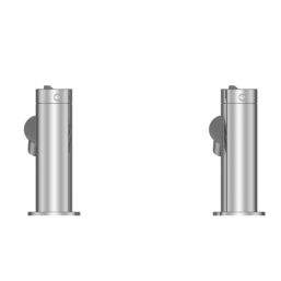 Swirl Bonda Chrome  170mm Deck Mounted Lever 2 Tap Holes Bath Pillar Tap