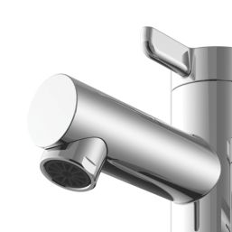 Swirl Bonda Chrome  170mm Deck Mounted Lever 2 Tap Holes Bath Pillar Tap