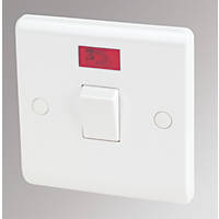 LAP  20A 1-Gang DP Control Switch White with Neon