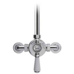 Mira Realm ERD Rear-Fed Exposed Chrome Effect Thermostatic Mixer Shower with Diverter