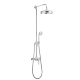 Mira Realm ERD Rear-Fed Exposed Chrome Effect Thermostatic Mixer Shower with Diverter