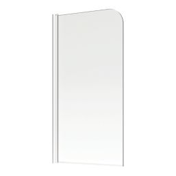 Semi-Framed Chrome Bath Screen Reversible 800mm x 1500mm