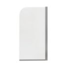 Semi-Framed Chrome Bath Screen Reversible 800mm x 1500mm