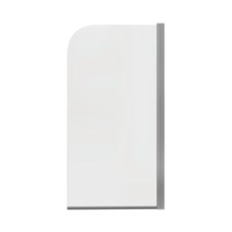 Semi-Framed Chrome Bath Screen Reversible 800mm x 1500mm