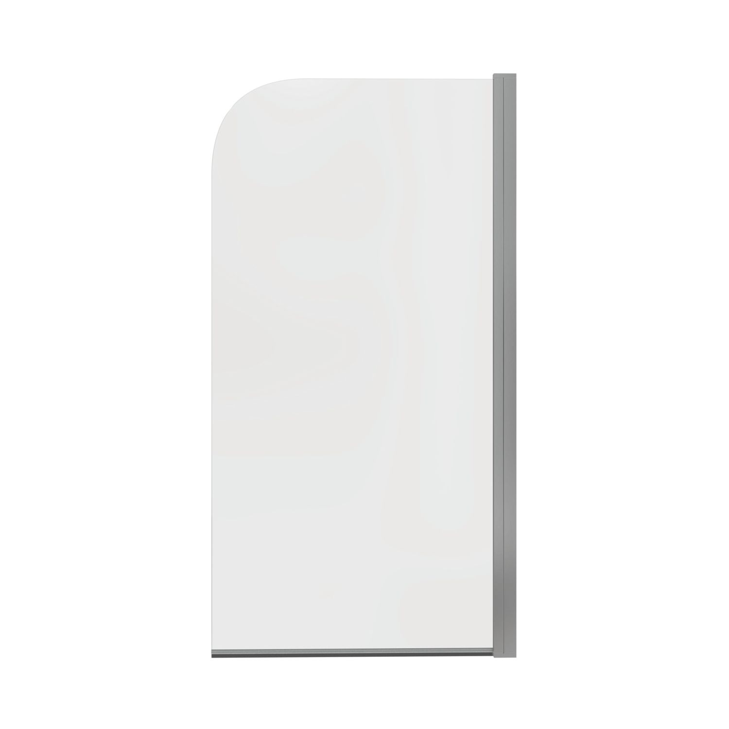 Semi-Framed Chrome Bath Screen Reversible 800mm x 1500mm (431AA)