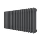 Azur 400mm x 830mm 2481BTU Anthracite Horizontal 3 Column Radiator