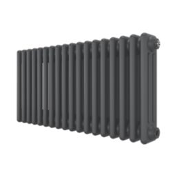 Azur 400mm x 830mm 2481BTU Anthracite Horizontal 3 Column Radiator