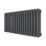 Azur 400mm x 830mm 2481BTU Anthracite Horizontal 3 Column Radiator
