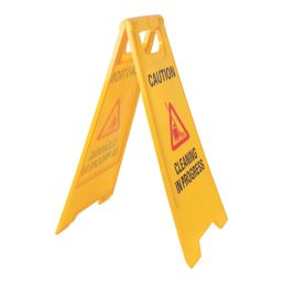 Essentials Caution Cleaning In Progress A-Frame Safety Sign 600mm x 290mm