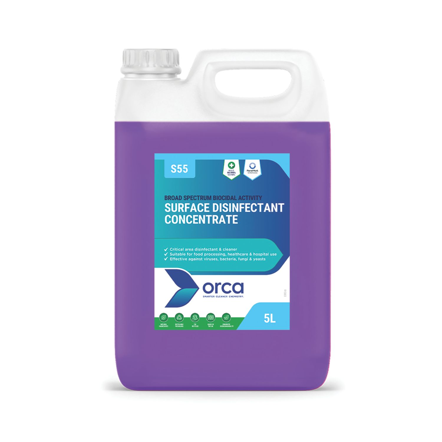 Orca S55 Surface Disinfectant Concentrate 5Ltr (431CH)
