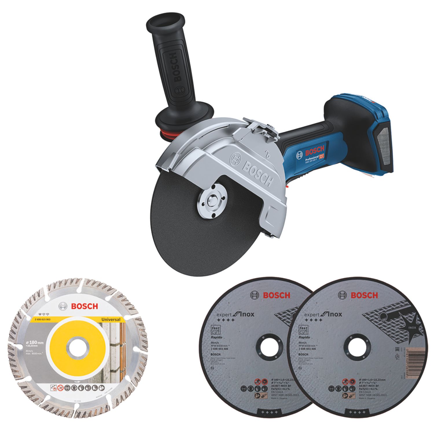 Bosch GWS 18V-180 P 18V Li-Ion AMPShare 7.09" Brushless Cordless Angle Grinder - Bare (431CK)