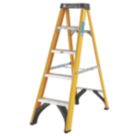 Zarges Fibreglass 1.33m 5 Step Swingback A Frame Step Ladder