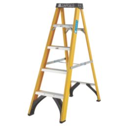 Zarges Fibreglass 1.33m 5 Step Swingback A Frame Step Ladder
