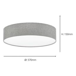Eglo Pasteri Ceiling Light Grey