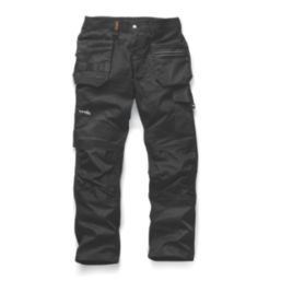 Scruffs TradeFlex Work Trousers Black 30" W 32" L