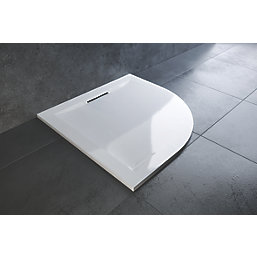 Mira Flight Level Safe Quadrant Shower Tray White 900mm x 900mm x 25mm
