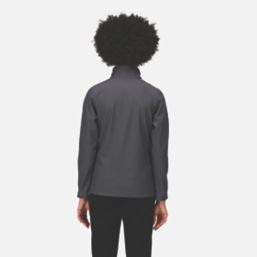 Regatta Octagon Womens Softshell Jacket Seal Grey/Black Size 10