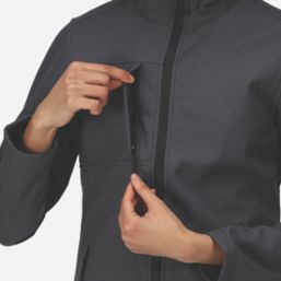 Regatta Octagon Womens Softshell Jacket Seal Grey/Black Size 10