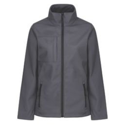 Regatta Octagon Womens Softshell Jacket Seal Grey/Black Size 10