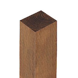Forest Golden Brown Fence Posts 100mm x 100mm x 1800mm 3 Pack
