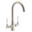 Streame by Abode Keswick Swan Neck Dual Lever Mono Mixer Brushed Nickel