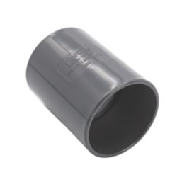 FloPlast Solvent Weld Straight Couplers 40mm x 40mm Anthracite Grey 5 Pack