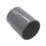 FloPlast Solvent Weld Straight Couplers 40mm x 40mm Anthracite Grey 5 Pack