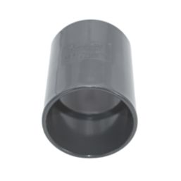 FloPlast Solvent Weld Straight Couplers 40mm x 40mm Anthracite Grey 5 Pack