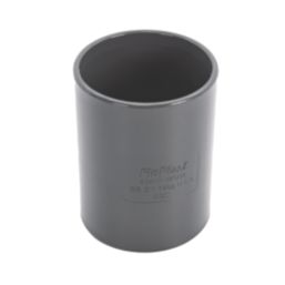FloPlast Solvent Weld Straight Couplers 40mm x 40mm Anthracite Grey 5 Pack