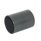 FloPlast Solvent Weld Straight Coupler 40mm x 40mm Anthracite Grey 5 Pack