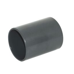 FloPlast Solvent Weld Straight Couplers 40mm x 40mm Anthracite Grey 5 Pack