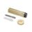 Eclipse Cylindrical Linear Wall Mounted Projection Door Stop 20 x 83mm Satin Brass