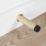 Eclipse Cylindrical Linear Wall Mounted Projection Door Stop 20 x 83mm Satin Brass