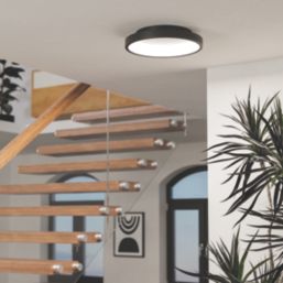 Eglo Loretello-Z RGBW LED Smart Ceiling Light Black 19.6W 2430lm